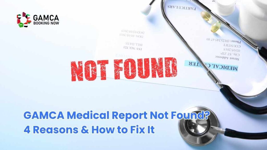GAMCA Booking Now medical report status check