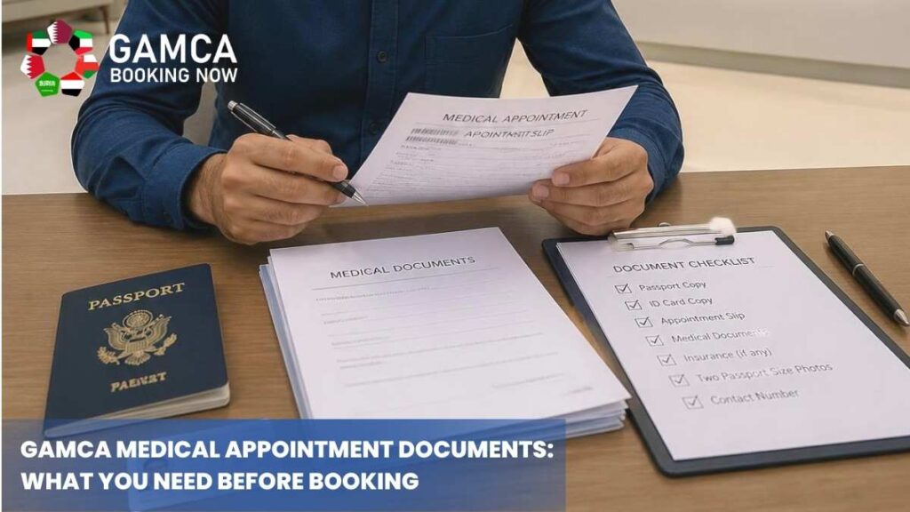 GAMCA medical appointment next steps after booking